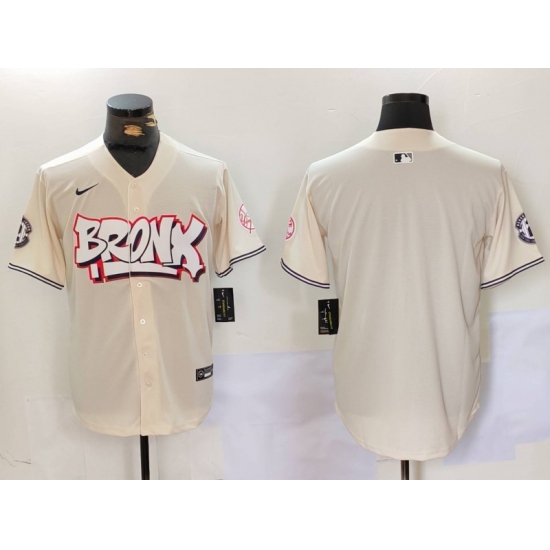 Men's New York Yankees Blank Cream Vapor Limited Stitched Baseball Jersey - Ujersey
