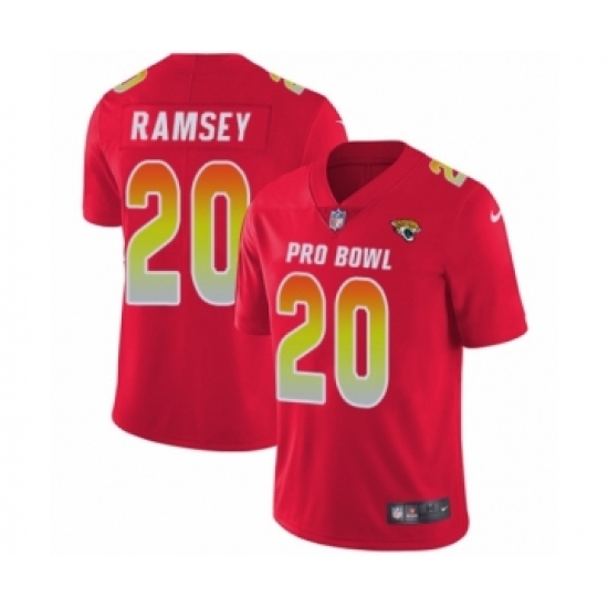 Men's Nike Jacksonville Jaguars #20 Jalen Ramsey Limited Red AFC 2019 Pro Bowl NFL Jersey - Ujersey