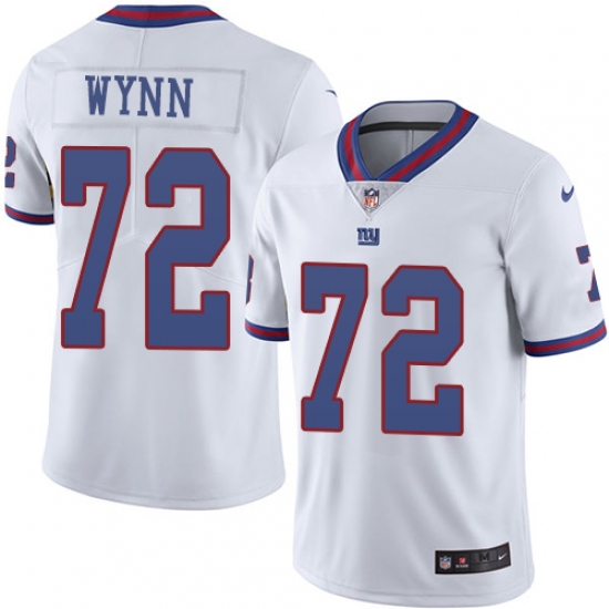 Youth Nike New York Giants #72 Kerry Wynn Limited White Rush Vapor Untouchable NFL Jersey - Ujersey