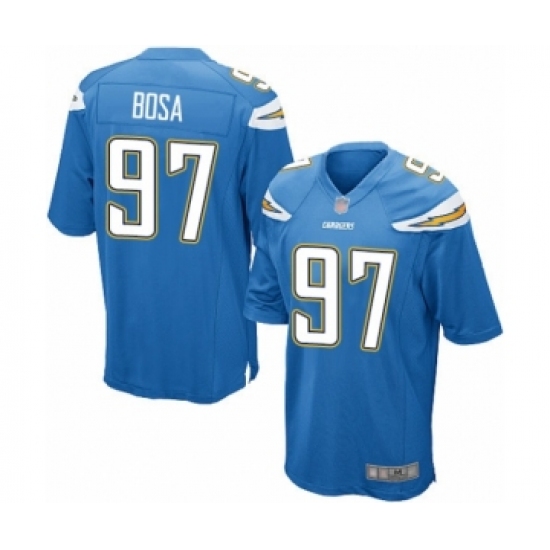 Men's Los Angeles Chargers #97 Joey Bosa Game Electric Blue Alternate Football Jersey - Ujersey