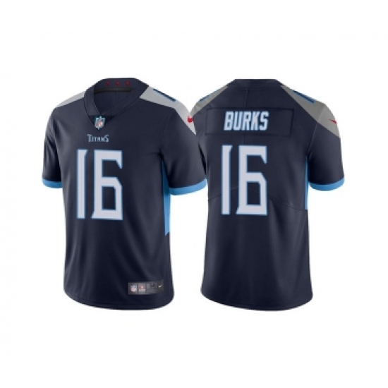 Men's Tennessee Titans #16 Treylon Burks Navy Vapor Untouchable Stitched Jersey - Ujersey