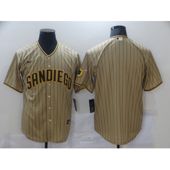 Men's San Diego Padres Blank Brown Jerseys - Ujersey