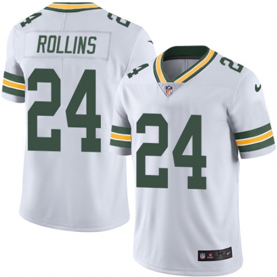 Youth Nike Green Bay Packers #24 Quinten Rollins White Vapor Untouchable Limited Player NFL Jersey - Ujersey