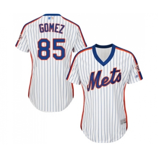 Women's New York Mets #85 Carlos Gomez Authentic White Alternate Cool Base Baseball Jersey - Ujersey