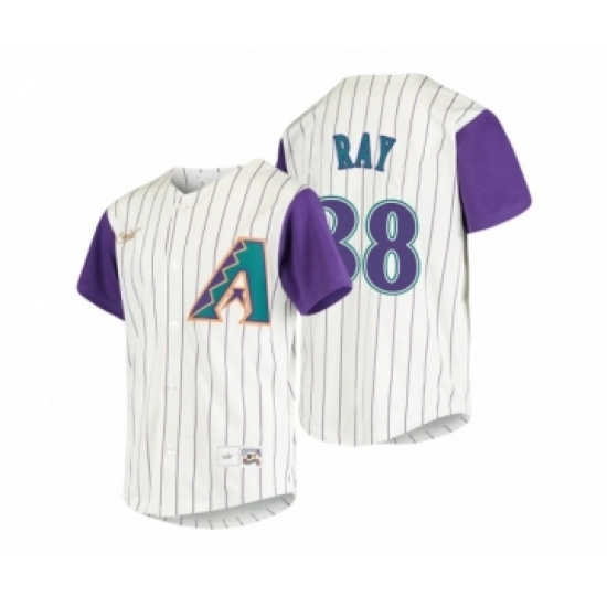 Men's Arizona Diamondbacks #38 Robbie Ray Nike Cream 2020 Cooperstown Collection Alternate Jersey - Ujersey