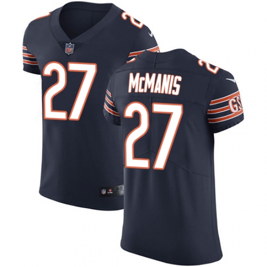 Men's Nike Chicago Bears #27 Sherrick McManis Navy Blue Team Color Vapor Untouchable Elite Player NFL Jersey - Ujersey