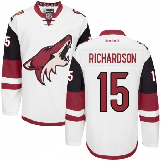 Women's Reebok Arizona Coyotes #15 Brad Richardson Authentic White Away NHL Jersey - Ujersey