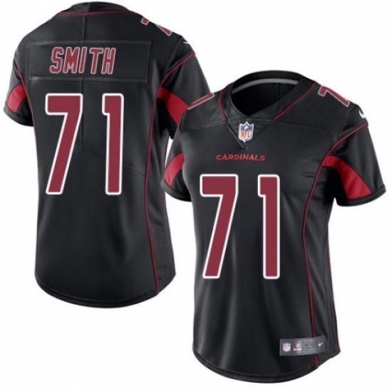 Women's Nike Arizona Cardinals #71 Andre Smith Limited Black Rush Vapor Untouchable NFL Jersey - Ujersey