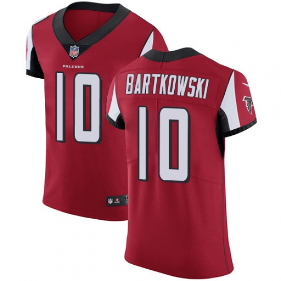 Men's Nike Atlanta Falcons #10 Steve Bartkowski Red Team Color Vapor Untouchable Elite Player NFL Jersey - Ujersey