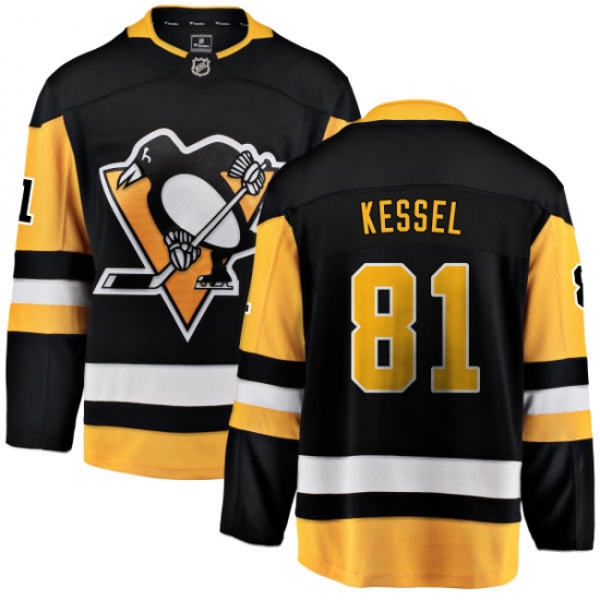 Youth Pittsburgh Penguins #81 Phil Kessel Fanatics Branded Black Home Breakaway NHL Jersey - Ujersey