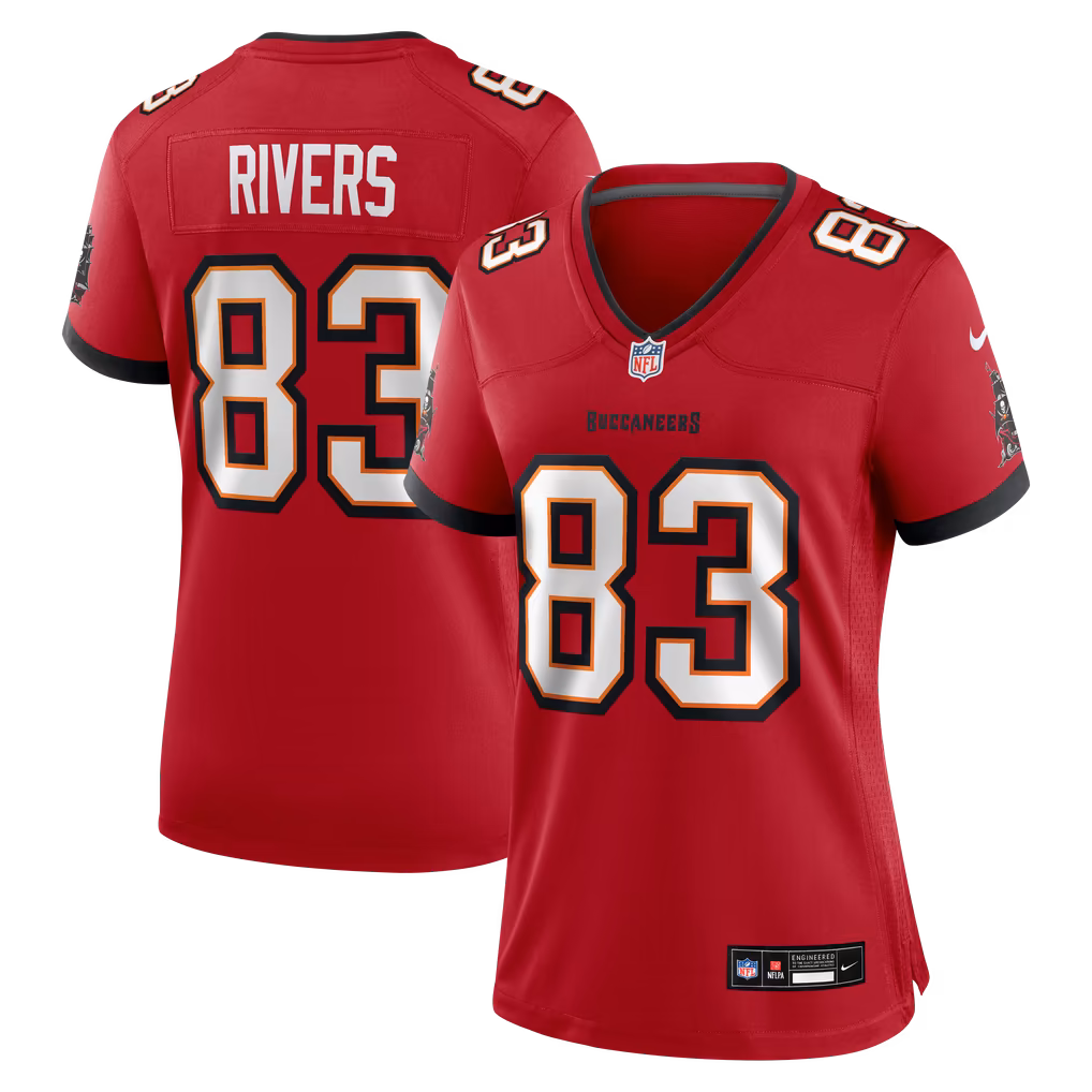 Women's Tampa Bay Buccaneers Eric Rivers Nike Red Team Game Jersey - Ujersey