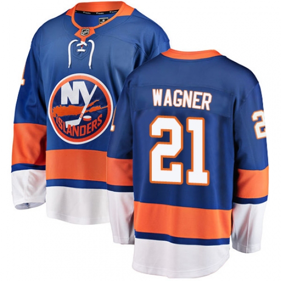 Men's New York Islanders #21 Chris Wagner Fanatics Branded Royal Blue Home Breakaway NHL Jersey - Ujersey