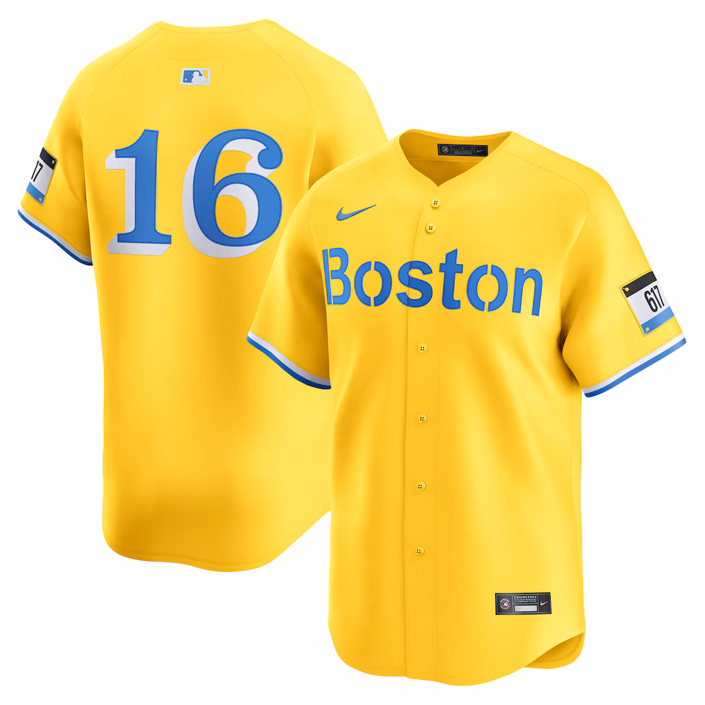 Men's Boston Red Sox Jarren Duran Nike Gold Alternate Limited Jersey - Ujersey