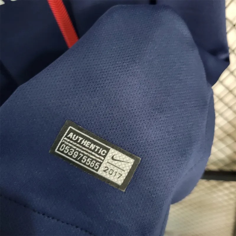 PSG Retro Jersey Home Soccer Shirt 2017/18 - Ujersey NHL