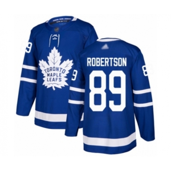 Youth Toronto Maple Leafs #89 Nicholas Robertson Authentic Royal Blue Home Hockey Jersey - Ujersey