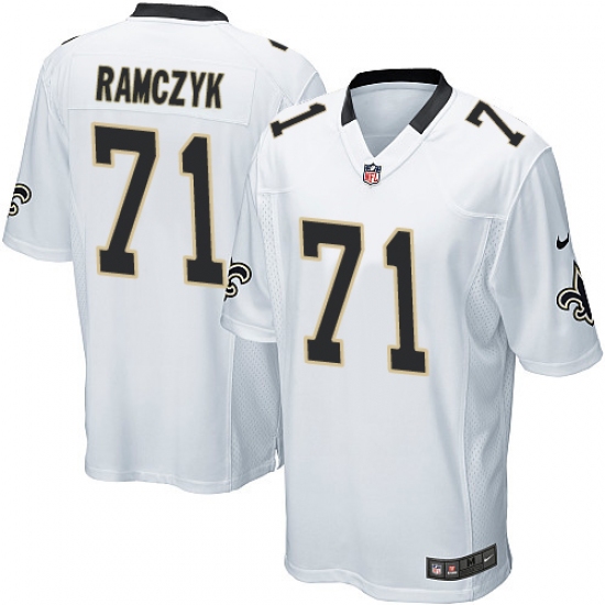 Men's Nike New Orleans Saints #71 Ryan Ramczyk Game White NFL Jersey - Ujersey