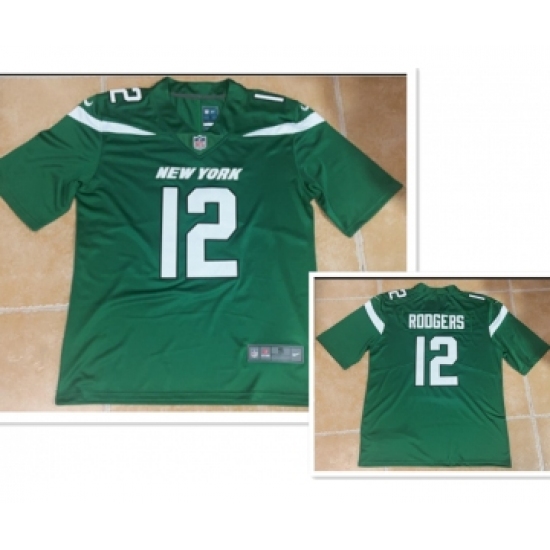 Men's New York Jets #12 Aaron Rodgers Green 2023 Vapor Untouchable Stitched Nike Limited Jersey - Ujersey