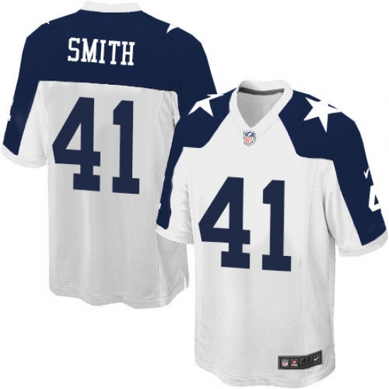 Men's Nike Dallas Cowboys #41 Keith Smith Game White Throwback Alternate NFL Jersey - Ujersey
