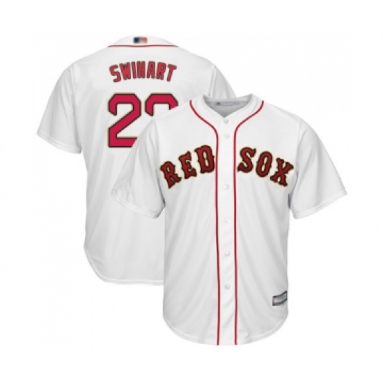 Youth Boston Red Sox #23 Blake Swihart Authentic White 2019 Gold Program Cool Base Baseball Jersey - Ujersey