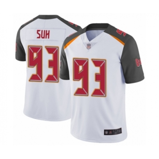 Men's Tampa Bay Buccaneers #93 Ndamukong Suh White Vapor Untouchable Limited Player Football Jersey - Ujersey