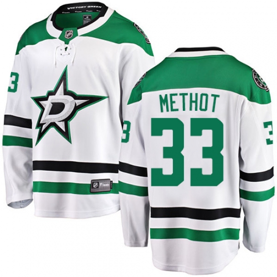 Youth Dallas Stars #33 Marc Methot Authentic White Away Fanatics Branded Breakaway NHL Jersey - Ujersey