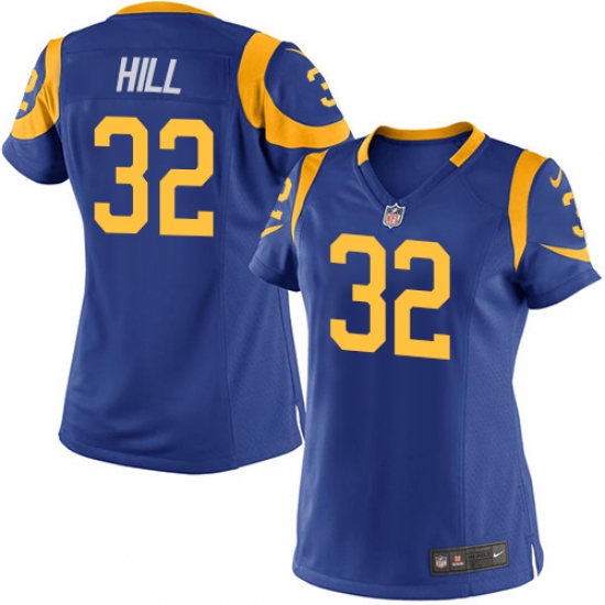 Women's Nike Los Angeles Rams #32 Troy Hill Game Royal Blue Alternate NFL Jersey - Ujersey