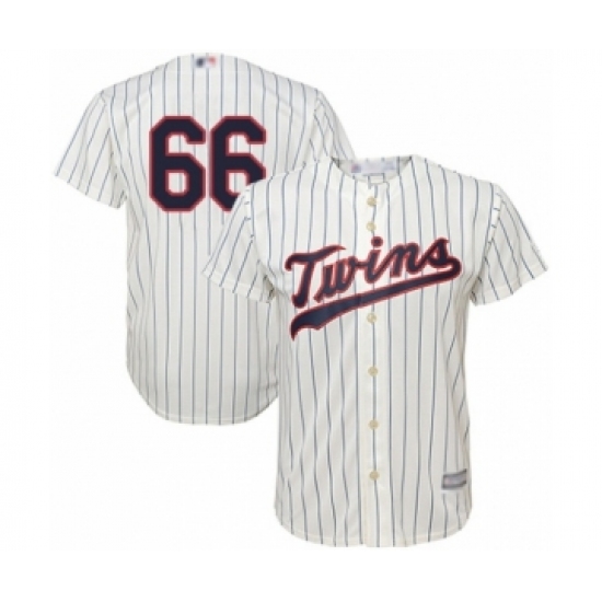 Youth Minnesota Twins #66 Jorge Alcala Authentic Cream Alternate Cool Base Baseball Player Jersey - Ujersey