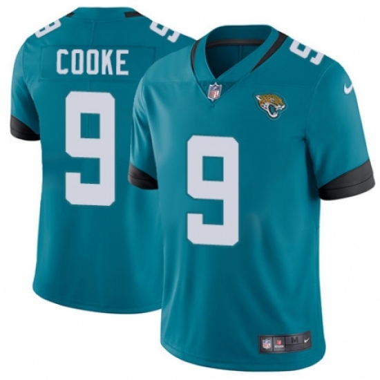 Men's Nike Jacksonville Jaguars #9 Logan Cooke Black Alternate Vapor Untouchable Limited Player NFL Jersey - Ujersey