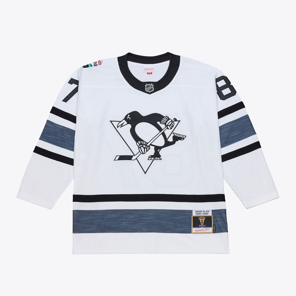 Men's Sidney Crosby Mitchell & Ness White 2019 All-Star Game Power Play Jersey