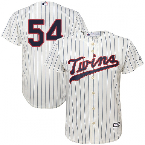 Youth Majestic Minnesota Twins #54 Ervin Santana Authentic Cream Alternate Cool Base MLB Jersey - Ujersey