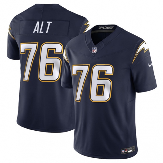 Men's Los Angeles Chargers #76 Joe Alt Navy 2025 F.U.S.E. Alternate Vapor Limited Football Stitched Jersey - Ujersey