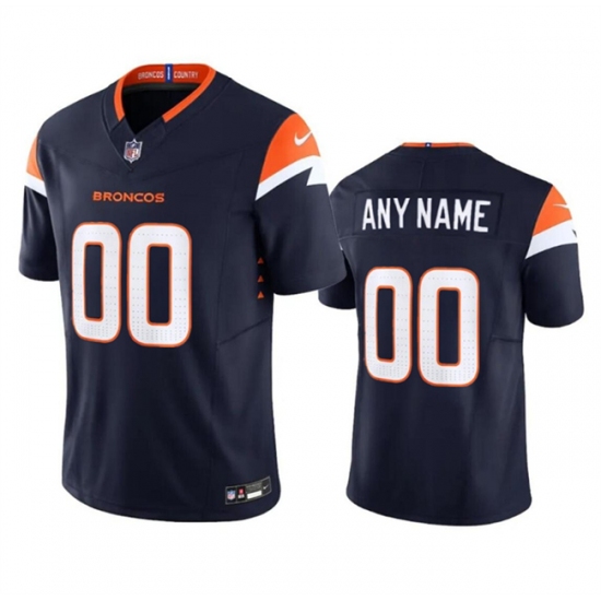 Youth Denver Broncos Active Player Custom Navy 2024 F.U.S.E. Alternate Vapor Limited Football Stitched Jersey - Ujersey
