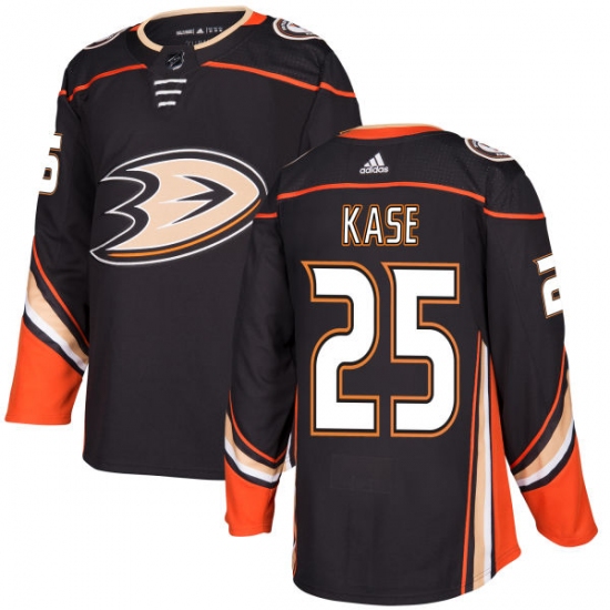 Youth Adidas Anaheim Ducks #25 Ondrej Kase Premier Black Home NHL Jersey - Ujersey