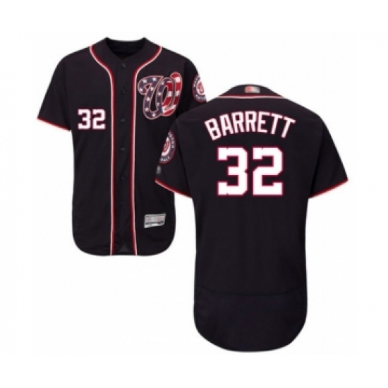 Men's Washington Nationals #32 Aaron Barrett Navy Blue Alternate Flex Base Authentic Collection Baseball Player Jersey - Ujersey