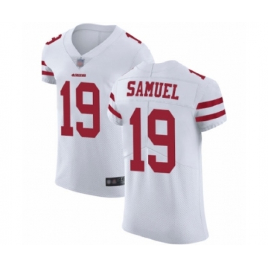 Men's San Francisco 49ers #19 Deebo Samuel White Vapor Untouchable Elite Player Football Jersey - Ujersey