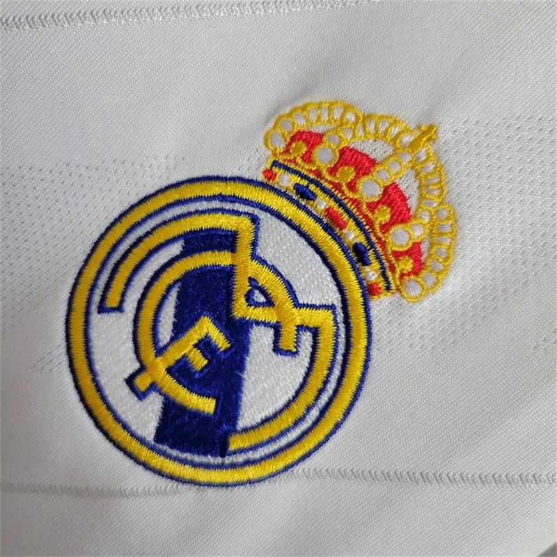 Real Madrid Retro Jersey Home Long Sleeve Custom Soccer Shirt 2017/18 - ujerseystore