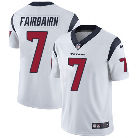Youth Nike Houston Texans #7 Ka'imi Fairbairn White Vapor Untouchable Limited Player NFL Jersey - Ujersey