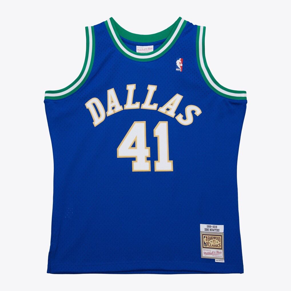 Men's Dallas Mavericks Dirk Nowitzki Royal 1998 Swingman Jersey - Ujersey Shop
