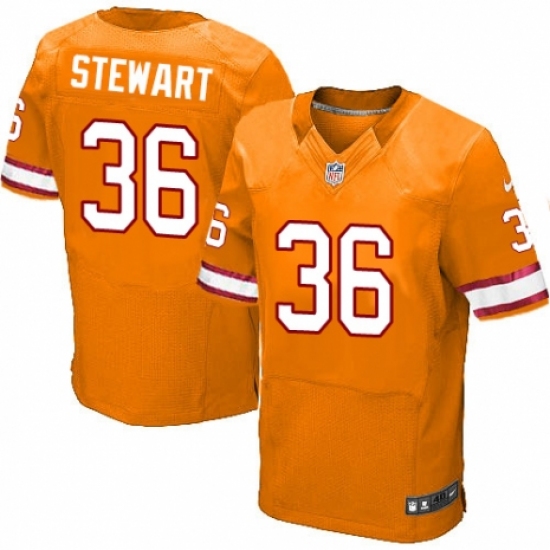 Men's Nike Tampa Bay Buccaneers #36 M.J. Stewart Elite Orange Glaze Alternate NFL Jersey - Ujersey