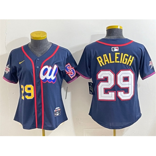 Youth American League #29 Tarik Skubal Navy 2025 All-Star Edition Limited Stitched Baseball Jersey