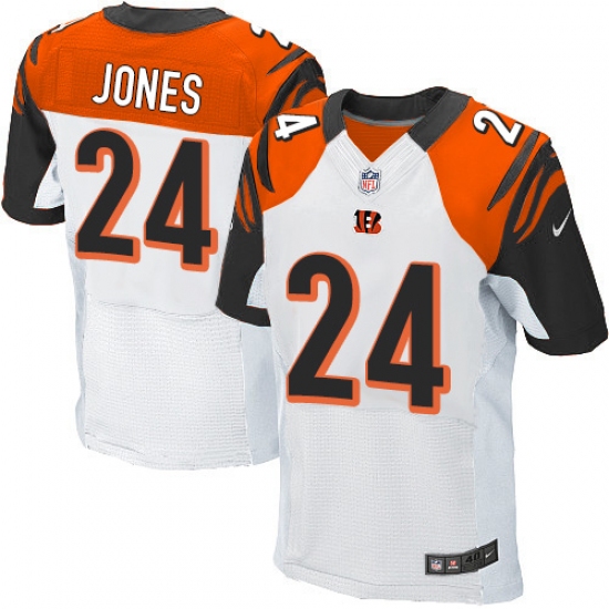Men's Nike Cincinnati Bengals #24 Adam Jones Elite White NFL Jersey - Ujersey