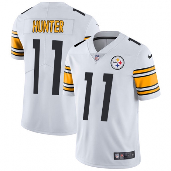 Men's Nike Pittsburgh Steelers #11 Justin Hunter White Vapor Untouchable Limited Player NFL Jersey - Ujersey