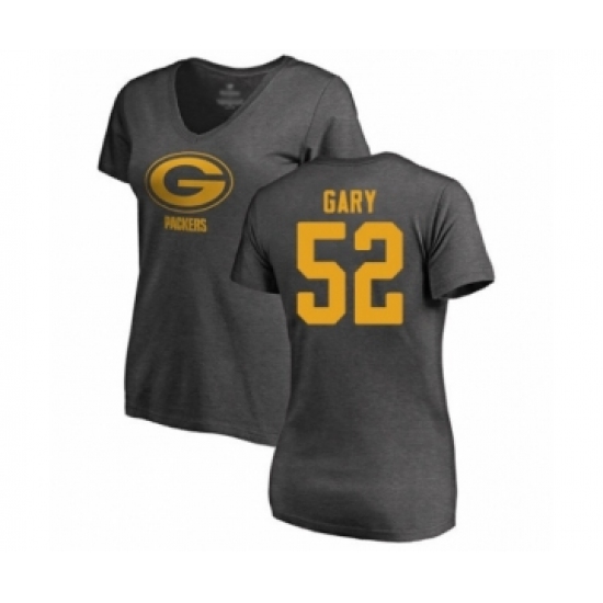 Football Women's Green Bay Packers #52 Rashan Gary Ash One Color T-Shirt - Ujersey