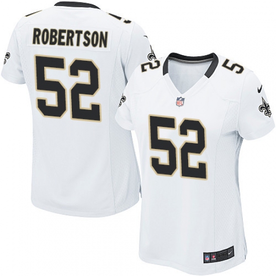 Women's Nike New Orleans Saints #52 Craig Robertson Game White NFL Jersey - Ujersey