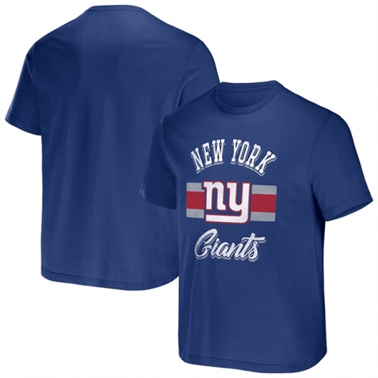 Men's New York Giants Blue X Darius Rucker Collection Stripe T Shirt - Ujersey