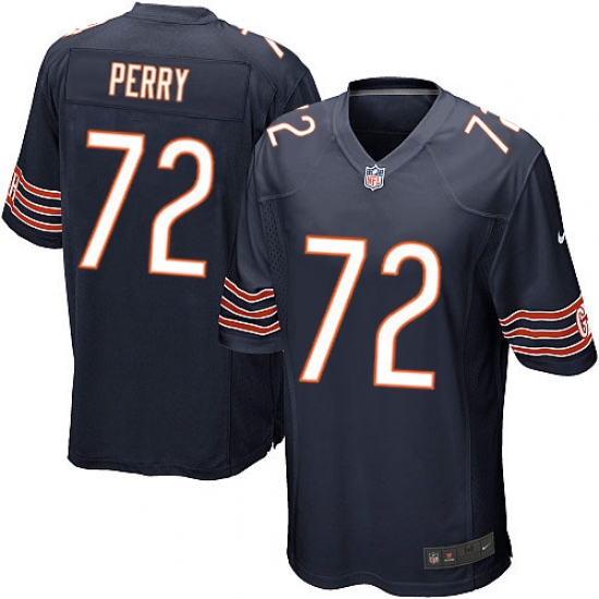 Men's Nike Chicago Bears #72 William Perry Game Navy Blue Team Color NFL Jersey - Ujersey
