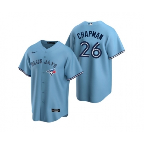 Men's Toronto Blue Jays #26 Matt Chapman Light Blue Cool Base Stitched Jersey - Ujersey