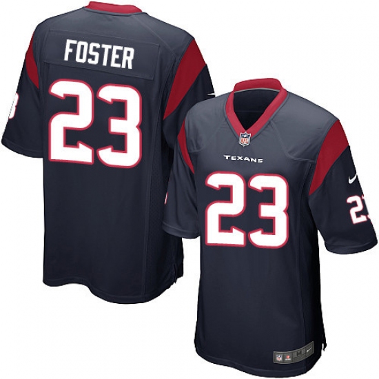 Men's Nike Houston Texans #23 Arian Foster Game Navy Blue Team Color NFL Jersey - Ujersey
