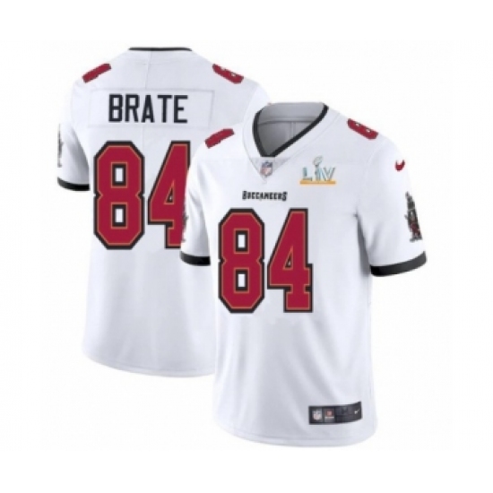 Youth Tampa Bay Buccaneers #84 Cameron Brate White 2021 Super Bowl LV Jersey - Ujersey