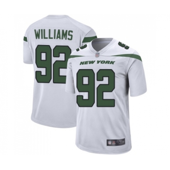 Men's New York Jets #92 Leonard Williams Game White Football Jersey - Ujersey
